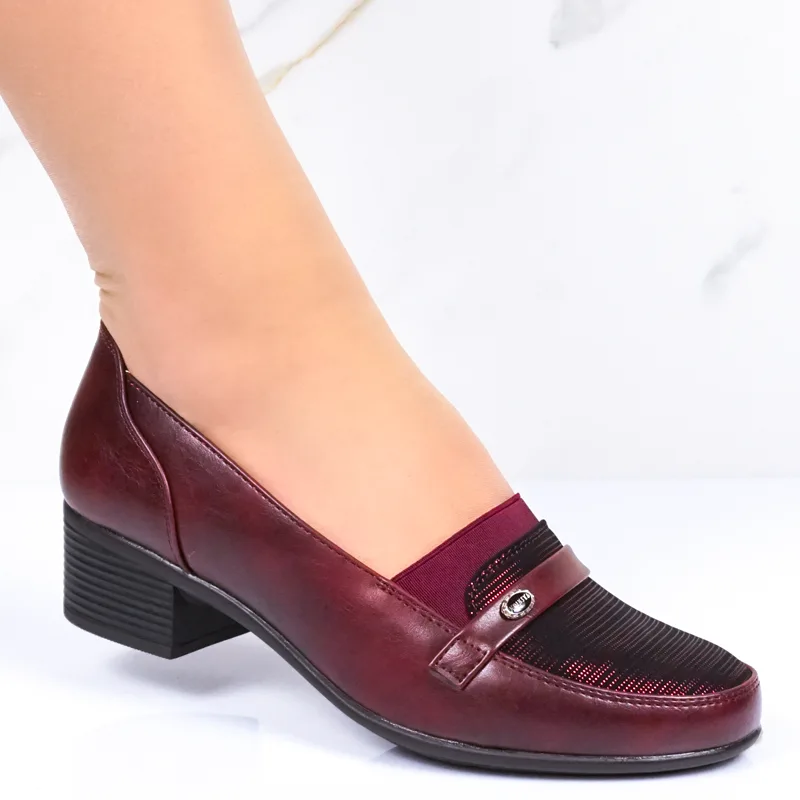 Boty 8891-4 wine red