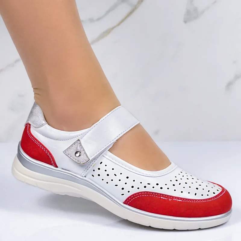 Sandály 27202-4 White/red