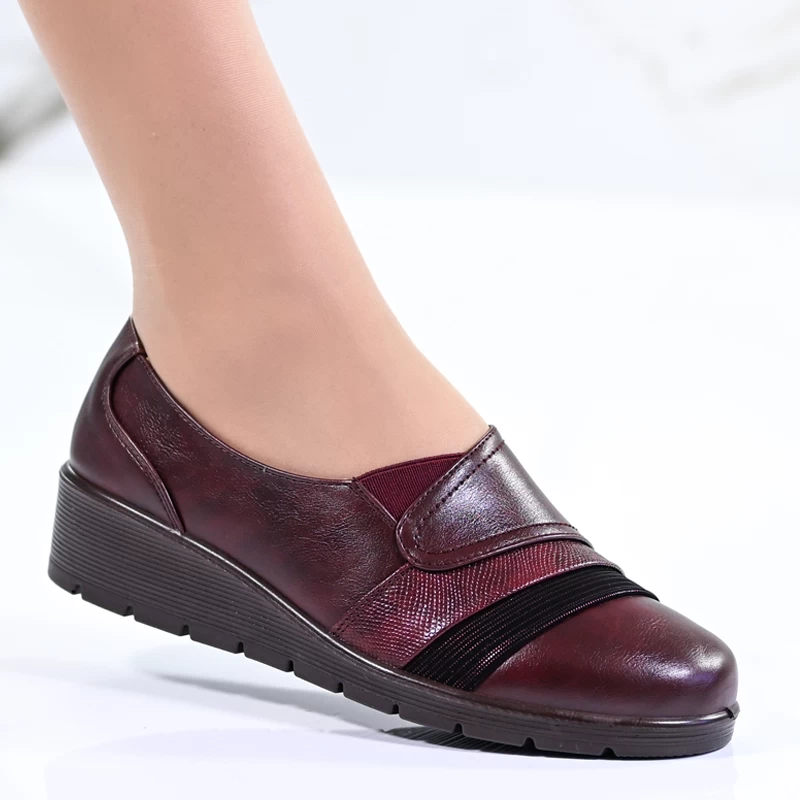 Boty A2336-2 Wine red