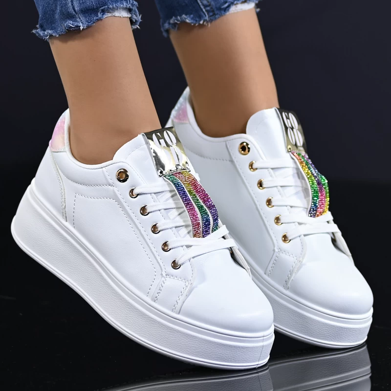 Sneakersy D2305-2 White/colorful