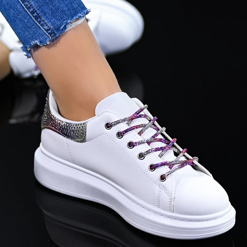 Sneakersy D2246-5 White/pink