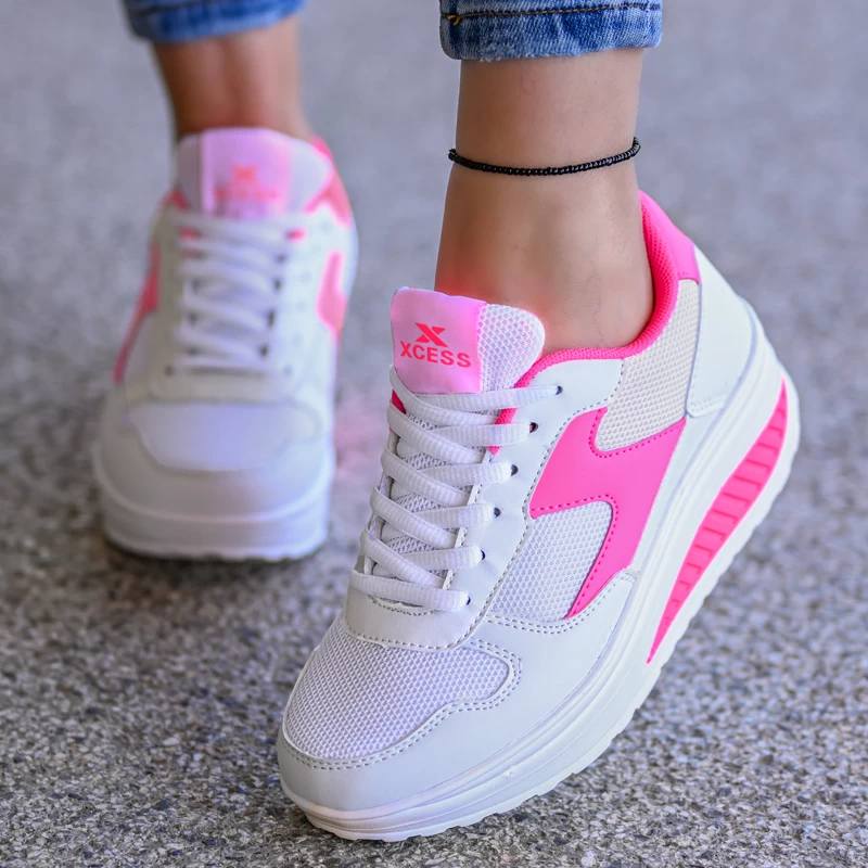 Sportovní sneakersy D2169-3 White/pink